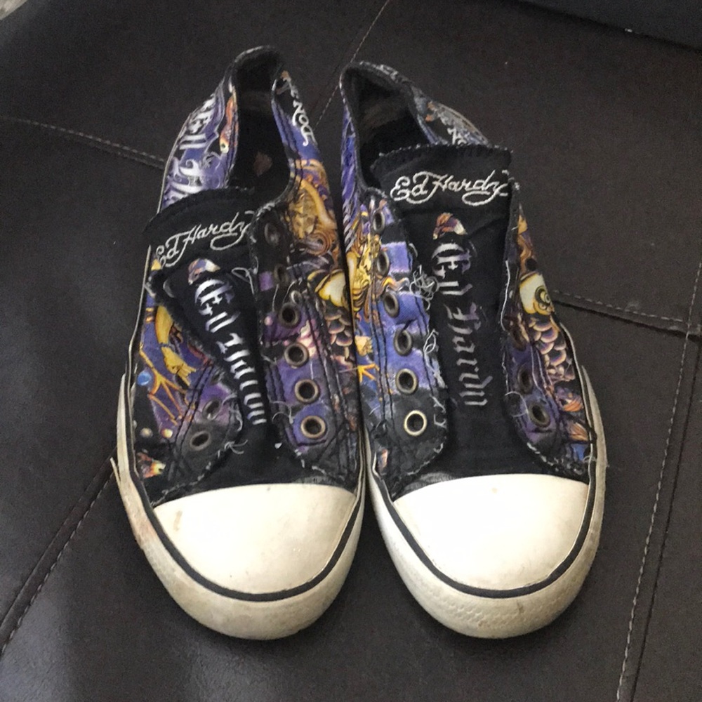 Ed Hardy’s size 7!
